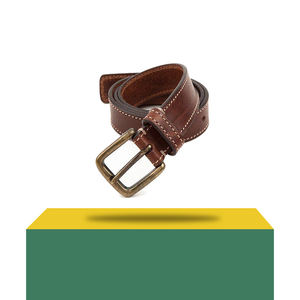 Venta caliente Vintage Cinturones de cuero para hombre Elegante Durable Cuero genuino Diseño clásico disponible de proveedor a granel - Product Image 2