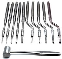 Kit d'instruments dentaires pour lifting de sinus, en acier inoxydable, manuel, pour chirurgie implantaire, haute qualité, certifié ISO13485