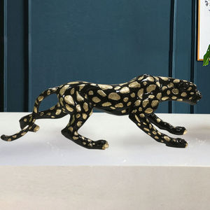 Trung Quốc Nhà Máy Tùy Chỉnh Nhựa Động Vật Tượng En Resina Kích Thước Cuộc Sống Báo Đen Điêu Khắc - Product Image 4