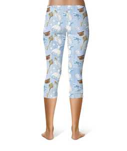 Pink or Blue Sleeping Beauty Inspired - Leggings in Capri or Full Length - Product Image 3