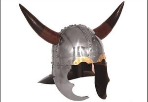 Casque décoratif Viking avec corne, armure pour enfants, à vendre - Product Image 5