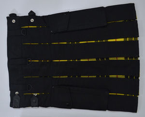 กระโปรงพับจีบอเนกประสงค์ทันสมัยสำหรับผู้ชายกระเป๋าสัมภาระสไตล์สก๊อต - Product Image 2