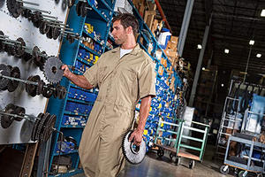 Venta directa de fábrica, ropa de trabajo de algodón de alta calidad, mono de manga larga, cintura elástica, características de seguridad a prueba de agua, OEM - Product Image 3