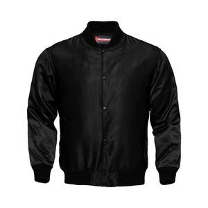 Chaqueta Varsity de Mezcla de Algodón y Lana, Estilo Letterman, con Mangas de Cuero, Bolsillos Vintage, ODM, Gran Venta 2026 - Product Image 4