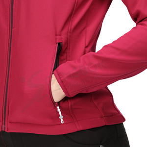 Vente en gros Veste Softshell à capuche coupe-vent imperméable pour femmes pour la randonnée en montagne en plein air respirante avec fermeture à glissière - Product Image 5