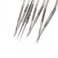 Ensemble de Micro Instruments chirurgicaux de qualité supérieure, 4 pièces, porte-aiguilles, pinces chirurgicales