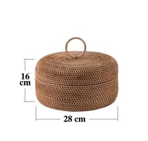 Big <b>Round</b> Rattan Storage Box From Vietnam - Product Image 6