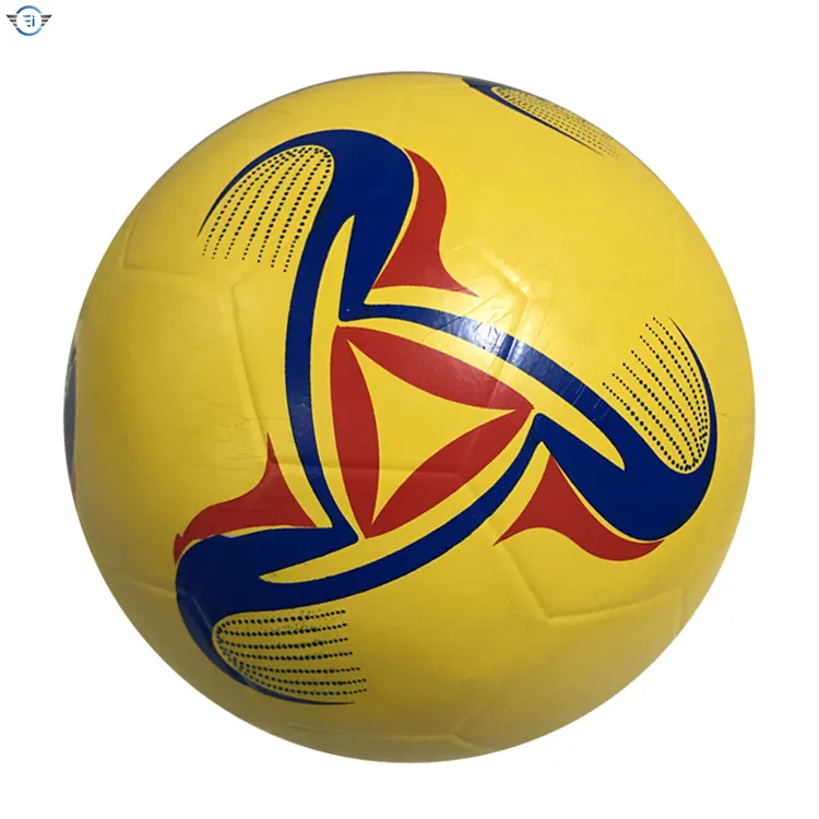 Pertandingan Sepak Bola Sepak Bola Grosir Ukuran Khusus 2 Tas Hitam Kuning Hijau Merah Putih Biru Mengkilap PVC Layar Sutra Warna Permukaan Abu-abu