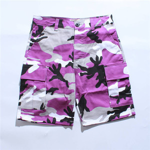 Shorts camouflage pour garçons, shorts cargo pour hommes grandes tailles, streetwear, multi-poches, pantalons courts amples, décontractés pour hommes - Product Image 5