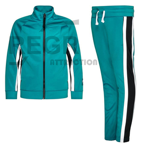 Wholesale OEM Fitted Sweatsuit Tracksuit Zipper Hoodies Jogging Men Jogger <b>Track</b> <b>Suit</b> - Product Image 4