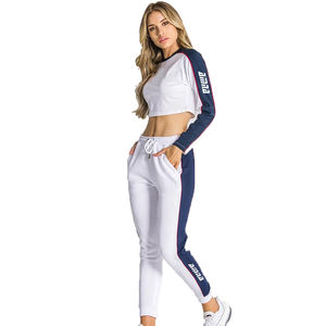 Conjuntos de sudaderas con capucha de doble pieza para mujer, nuevo estilo, con Panel de trabajo - Product Image 2