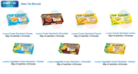 Hwa Tai-sándwich de crema de lujo, galletas de Chocolate, 20g