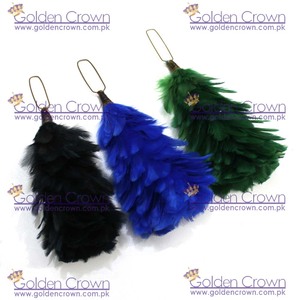 Hackle Glengarry y Balmoral azul, verde y negro pluma ciruela pluma escocesa Hackles proveedor - Product Image 5