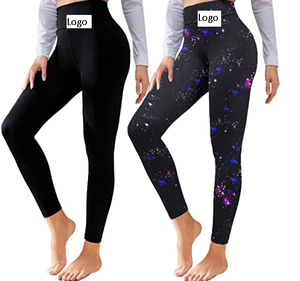 Leggings for Women-Buttery Soft High Waisted <b>Tummy</b> <b>Control</b> Workout Running Black Tights Yoga Pants Reg& Plus - Product Image 6