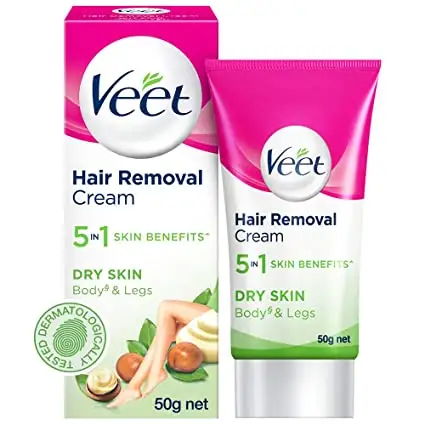 Veet Krim Penghilang Rambut untuk Kulit Sensitif dengan Lidah Buaya dan Vitamin E