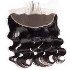 Extensions de cheveux humains vierges Remy couleur naturelle, exportées d'Inde, avec closure frontale 13x4, style ondulé, double trame machine - Product Image 4