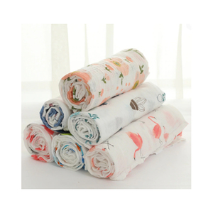 Couverture d'emmaillotage en mousseline de coton douce et respirante pour bébé - Product Image 1