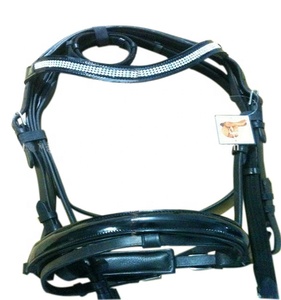 Brida de caballo de cuero ostentoso Charol - Product Image 1