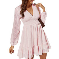 Macheda — robe courte et élégante pour femme, tenue décontractée de haute qualité, sans manches, couleur rose, été