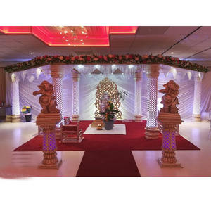 Mandap de mariage dynamique en diamant, décorations de mandap en cristal pour mariage hindou traditionnel, mandap de mariage Ganesha au design exceptionnel, USA - Product Image 1