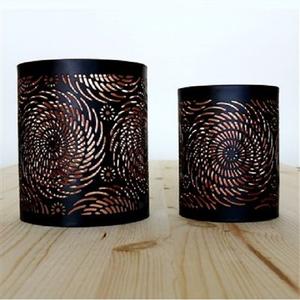 Twist Candle Holder <b>Ring</b> Candle Holder Frosted <b>Amber</b> Black Clear Valentine Print Handmade Silk Metal Cylinder - Product Image 4