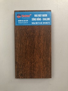 Shalumi-extrusión de aluminio, grano de madera, diseño personalizado - Product Image 4