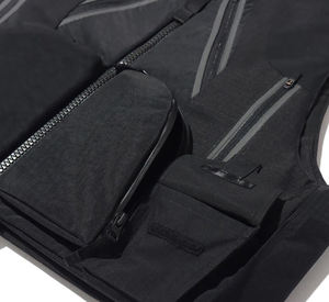 Gilet sans manches pour homme, style décontracté, printemps-automne, fermeture éclair, coupe ajustée, personnalisable, haute qualité, élégant, style hip-hop, OEM - Product Image 6