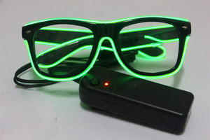Gafas de <span class=keywords><strong>Moda</strong></span> con Cable EL de 3 Modos, Gafas LED Intermitentes de Neón, Luminosas, con Forma, Juguetes Clásicos Brillantes para Baile, DJ, Máscara de Fiesta - Product Image 6