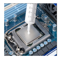 Pâte thermique en silicone pour watercooling 6 w/m.k, 1g/2g, tube de pâte à combinaison thermique, seringue, dissipateur thermique