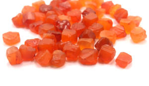 Cristal Natural curativo sin tratamiento, cornalina, piedra preciosa suelta cortada a mano, al por mayor, 25 piezas - Product Image 3