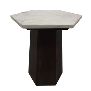 Metal Top <b>Round</b> Side <b>Tables</b> Coffee <b>Table</b> for Living Room in Metal Based With Wooden Top Storage Basket - Product Image 5