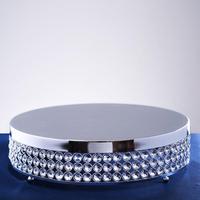 Grand support à gâteaux en cristal perlé avec dôme en verre Décoration d'hôtel élégante pour mariage et fête et événement pour événements et fournitures