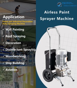 Pistolet de pulvérisation mural sans air, prix d'usine, pour peinture - Product Image 5