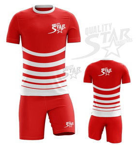 ชุดฟุตบอลสำหรับผู้ชายสไตล์ใหม่,ชุดฟุตบอลสำหรับฝึกซ้อมกีฬาการออกแบบตามสั่งพิมพ์ระเหิดโพลีเอสเตอร์100% - Product Image 6