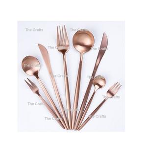 Juego de cubiertos de latón de calidad exclusiva, diseño diferente, juego de 6 piezas para servir comida. - Product Image 5