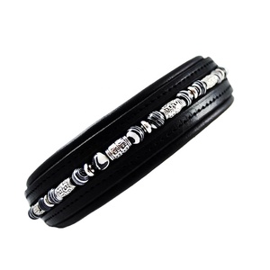 Collier de chien en cuir véritable super doux 100% qualité exclusive motif haut de gamme et solide décoration de fabricant en gros - Product Image 1