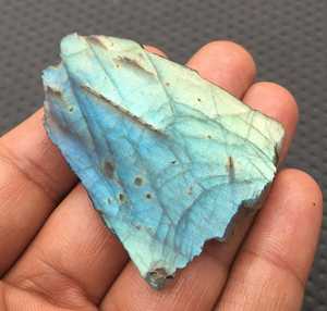 หินลาบราดอไรต์ธรรมชาติแบบหยาบพลอยสีฟ้าไฟตัวอย่างขายส่งเครื่องประดับธรรมชาติสวนหินตกแต่งดิบ - Product Image 4