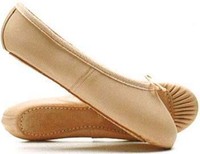 Zapatillas de Ballet Profesionales para Mujer, de Piel Genuina, con Suela Partida, Forro de Algodón Cómodo, Color y Logotipo Personalizables