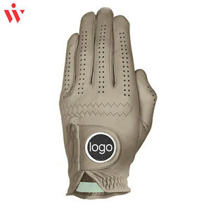 Gants de golf en peau de chèvre véritable de haute qualité avec logo personnalisé en gros Style d'impression unique en cuir à la mode - Product Image 4