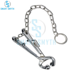 คีมจับจมูกแบบมีโซ่ อุปกรณ์สัตวแพทย์ สแตนเลสสตีล คุณภาพดีที่สุด - Product Image 3
