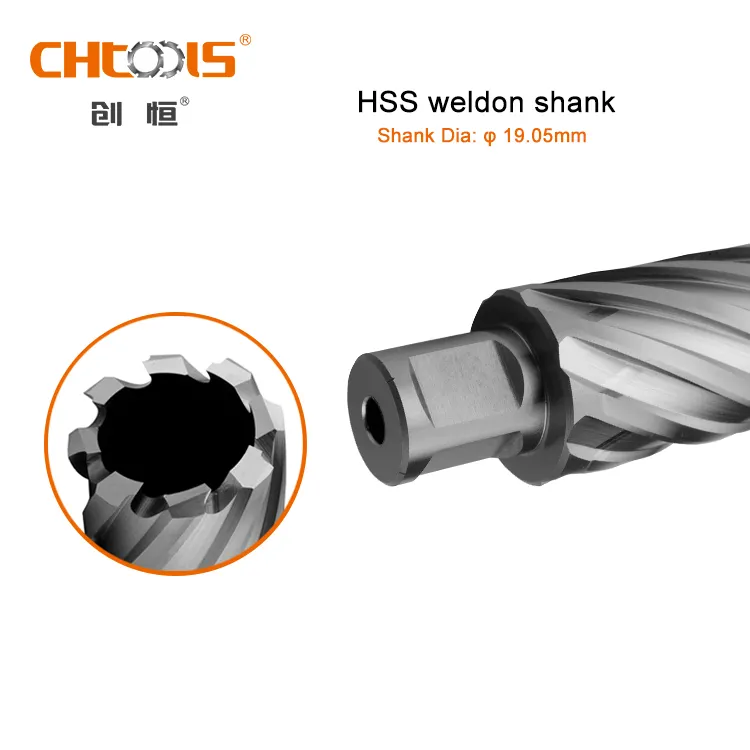 CHTOOLS HSS Weldon Shank, магнитное сверло, кольцевой резак с 50 мм сверлением металла