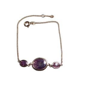 Rubis doré fait à la main magnifiquement conçu pour bracelet avec pierre de trapiche naturelle Charme de mode classique avec couverture en or unique - Product Image 1