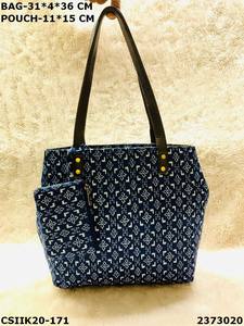 Sacs de soirée élégants Craftstages International Designer imprimés Ikkat Combo avec doublure en coton pratique pour femmes soucieuses de la mode - Product Image 6