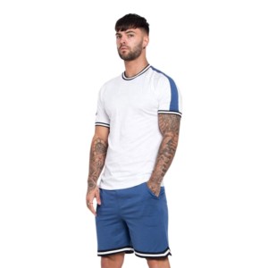 Conception personnalisée Couleur De Contraste de panneau De Bloc de Coton T-shirt et Ensembles Courts/2020 Hommes shorts - Product Image 3