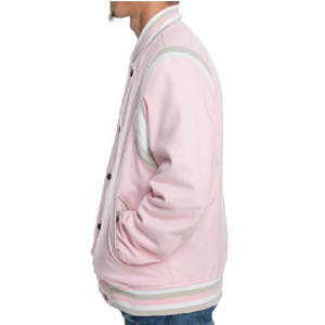 แจ็คเก็ตผ้าขนสัตว์กันน้ำมีฮู้ดกันลมน้ำหนักเบาสำหรับผู้ชายแจ็คเก็ตทีมโรงเรียนมีตัวอักษร - Product Image 6