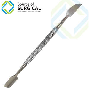 Poussoir professionnel réutilisable de dissolvant d'ongle de coupe-cuticules d'acier inoxydable pour l'élimination de callosités - Product Image 1