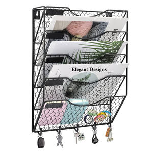 Paniers de rangement pour articles d'hôtel Panier métallique mural élégant et classique indien Design fantaisie pour la vente en gros - Product Image 1