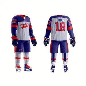 Sublimation Design wholesale cheap price Ice Hockey Uniform Top Quality Ice Hockey Uniform OEM
