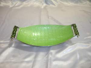 Assiette de service de luxe moderne et élégante en aluminium de forme de feuille, design et décoratif, vente chaude, sans danger pour les aliments - Product Image 5