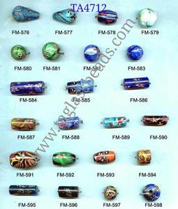 Cuentas de Vidrio Cristalinas con Rayas Mixtas de Purdil Nagar, Utter Pradesh, 10 mm, Cuentas de Cristal de Colores para Joyería, Cristal Natural Suelto - Product Image 6